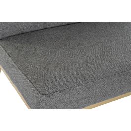 DKD Home Decor Sofá Modular de Poliéster y Madera Gris Oscuro 170 x 82 x 231 cm