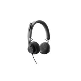 Logitech Headset Zone Wired USB-C on Ear Gray para MSFT Teams