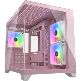 Cougar FV150 Mini Tower PC Rosa ARGB compatible con micro ATX y Mini-ITX, ideal para juegos con iluminación. Precio: 69.1152. SKU: B17RFP4PZX