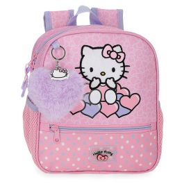 JOUMMA BAGS Mochila Hello Kitty Hearts & Dots 25cm Adaptable a Carro, 2 Bolsillos Laterales y Bolsillo para Botella (23x25x10cm) Precio: 18.49999976. SKU: B17XER597C