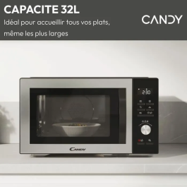 Candy CMCA29EDLB Microondas Combinado 29L MO: 1000W - Grill: 1000W - Cavidad Acero Inoxidable - Digital - Baja Temperatura