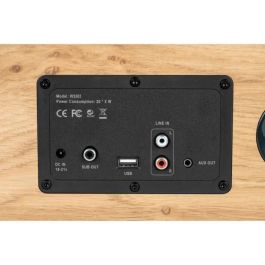 Thomson WS502 Altavoz de Audio Residencial de Madera con Bluetooth 5.0, 100W, RCA, USB, AUX-IN