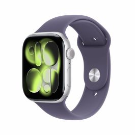 Apple Watch Series 11 GPS 46mm Caja Aluminio Plateada Correa Deportiva Morado Niebla M/L