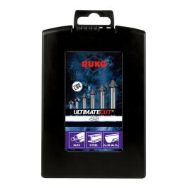 Juego de avellanadores RUKO ULTIMATECUT 4S Acero de alta velocidad (HSS) 6 Piezas