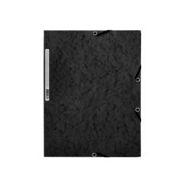 Q-connect Carpeta kf02169 Solapas Gomas Simil-prespan Negra 320x243 mm