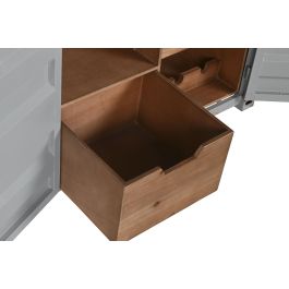Botellero Vintage DKD Home Decor Gris 41 x 64 x 77 cm Botellero Vintage DKD Home Decor Gris 41 x 64 x 77 cm