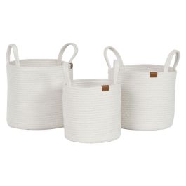 Cesta Moderno DKD Home Decor Blanco 30 x 28 x 30 cm Set de 3 Precio: 38.59000002. SKU: B1EEH9SRV3