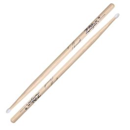 Zildjian Baquetas 5B Hickory Natural con Punta de Nylon para Batería - 40.64cm de Largo