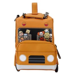 Loungefly Bolso bandolera Sam Trick r Treat de piel vegana con correa ajustable y compartimentos con cremallera