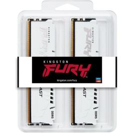 Kingston FURY Beast White EXPO 32GB (2x16GB) DDR5 6000MT/s CL30 DIMM Kit para PC Blanco
