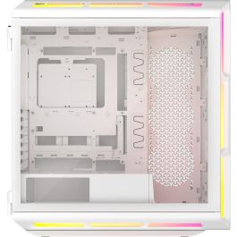 Corsair iCUE 5000T LX RGB Caja Semitorre ATX Gaming Cristal Templado Blanco con 3 Ventiladores RGB Preinstalados