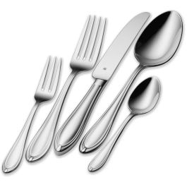 WMF 11.8900.9000 Florenz Set de Cubiertos, 60 Piezas para 12 Personas, Acero Inoxidable