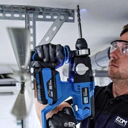 Koma Tools Martillo Perforador 20V SDS Plus, Kit con Maletín, Batería 4.0Ah y Cargador, Modelo 20v-mp-k, 3 Funciones (Taladro, Percutor), 1.8J, Luz LED, Incluye 3 Brocas