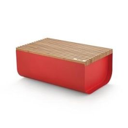 Alessi BG03 R Mattina Panera - Caja de Pan y Tabla de Cortar en Acero y Resina, Diseñado por Big-Game Precio: 85.49999997. SKU: B19X5LP972