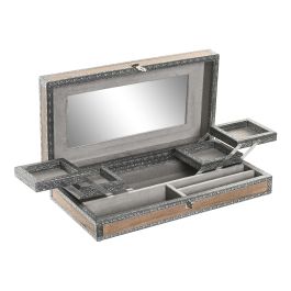 DKD Home Decor Joyero Árabe de Madera y Aluminio Plateado Gris con Elefante 20 x 8 x 38 cm (2 Unidades) Precio: 60.78999949. SKU: B1EXHCMDZZ