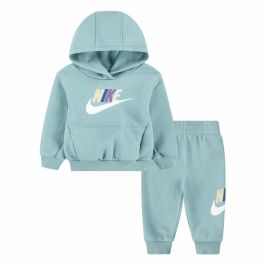Conjunto Deportivo para Niños Nike Nkn Club Fleece Set Aguamarina
