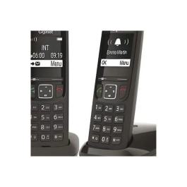 Gigaset Teléfono Fijo AS690 Duo Blanco - Modo manos libres, sonido HSP, bloqueo llamadas, pantalla ultralegible, directorio 100 contactos, diseñado en Alemania