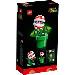 LEGO 71426 Super Mario Planta Piraña: Figura Articulada con Tubo y 2 Piezas, Modelo para Adultos