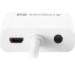 Sandberg Adaptador HDMI a VGA con Audio, Compatible con Alimentación USB