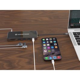 CONCEPTRONIC ADAPTADOR USB-C 12IN1 HDMIx2 VGA USB-C DATOS USB-A AUDIO LAN GIGABIT LECTOR DE TARJETAS DONN15G CONCEPTRONIC ADAPTADOR USB-C 12IN1 HDMIx2 VGA USB-C DATOS USB-A AUDIO LAN GIGABIT LECTOR DE TARJETAS DONN15G