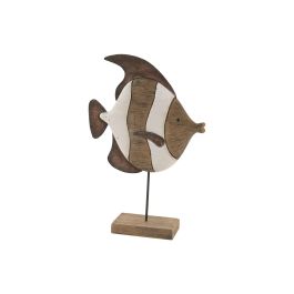 DKD Home Decor Figura Pez Blanco Natural Paulownia Metal 7 x 34 x 23 cm (2 Unidades) Precio: 25.69000005. SKU: B1J7S6WM79