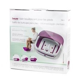 Beurer FB-30 Hidromasaje de Pies con Masaje Vibratorio, Burbujas, Regulación de Temperatura y Luz Infrarroja, Plegable