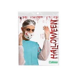 Set Doctor con Gorro, Mascarilla, Guantes y Mangas con Sangre para Disfraz de Terror