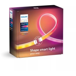 Philips Hue Gradient Ambiance Lightstrip 1m Extensión, Tira LED Inteligente Bluetooth/Zigbee, Luz Blanca y Color, Regulable