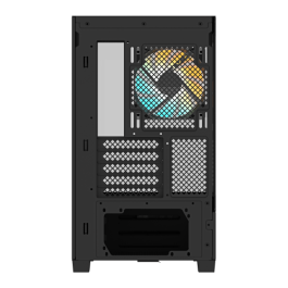 Gigabyte C201 Caja de PC Negra Midi Tower m-ATX con Soporte Radiador 360mm y 3 Ventiladores Preinstalados