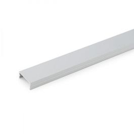 Perfíl Aluminio para Tira LED Doble - Difusor Transparente x 2M