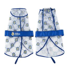 Cerdá Impermeable Ajustable para Perro Real Madrid | Chubasquero de Protección para Lluvia | Talla S Azul