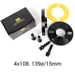 Omp OMPS08161501 Separadores Doble Centraje 15 mm PCD 4x108 CB 57.1 Tornillo M14x1.5 Cónico Aluminio Forjado