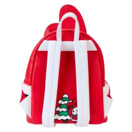 Loungefly Mochila Winter My Melody Sanrio de Piel Vegana 26cm con Detalles Sherpa y Purpurina
