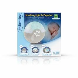 Infantino INF0773554049091 Lámpara Proyector con Luz Relajante, Color Gris Infantino INF0773554049091 Lámpara Proyector con Luz Relajante, Color Gris