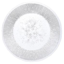 Quid Plato Presentación Vidrio Lonja con Relieves Orgánicos Transparente 32,7 cm Set de 6 Higiénico y Ecológico Precio: 50.49999977. SKU: S2704633