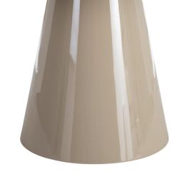 Mesa Comedor Alto Brillo Taupe Dm 120 X 120 X 75 cm