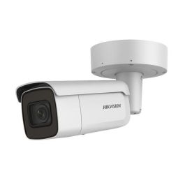 Hikvision Cámara IP bullet 4MP AcuSense 2.8-12mm IR60m WDR H.265+ IK10 IP66 PoE Audio Alarma Detección Humanos/Vehículos