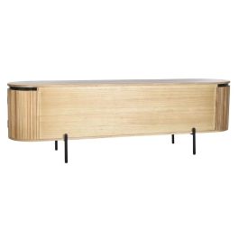 Mueble Tv Balines DKD Home Decor Natural Negro 40 x 55 x 180 cm