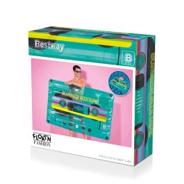 Bestway BES6941607331828 Colchón Hinchable para Piscina Retro Beats, para 1 Adulto, capacidad máxima 90 kg, Color Verde