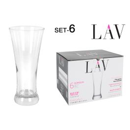 Set de 6 vasos para cerveza 380 cc marca Lav (4 Cajas) Precio: 34.89000031. SKU: B17T9C633J
