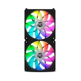Nox NXHUMMEREASYLINKBK Pack 3 Ventiladores Easy Link ARGB 12cm Conexión sin Cables