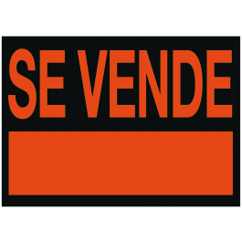 Archivo 2000 Cartel Plástico Archivo 2000 'Se Vende' Rojo Fluorescente 500x234 mm