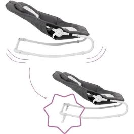 Badabulle Transat Easy Moonlight Tumbona para Bebé desde Nacimiento, 5 Posiciones Ajustables, Plegado Ultraplano y Lavable