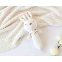 KioKids Sonajero Peluche Conejo 18 cm Suave y Blandito para Bebés 0 Meses+ Juguete de Estimulación Sensorial y Coordinación Ojo-Mano Blanco Precio: 6.7899997. SKU: B1CXFZ8NND