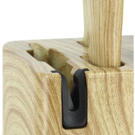 Menastyl 5041062 Bloque de Cuchillos de 6 Piezas Hoja de Cerámica Mango de Polipropileno Color Azafrán