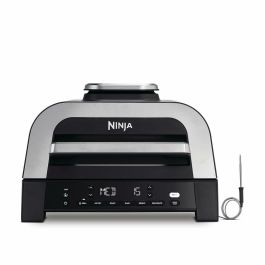 Ninja DG551EU Parrilla y Freidora sin Aceite Max 6 en 1, 1760W, 6 Modos de Cocción, Gris