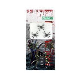 Pack Decoración Halloween: Telaraña y 3 Arañas Negras. Kit de Decoración para Fiestas, Crea Ambiente Fantasmagórico, Negro, para Colgar Precio: 1.68999974. SKU: S1130232