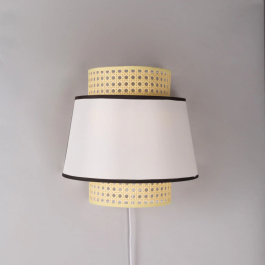 Quilmes Aplique de Pared SKD-W1024 Ratán y Madera Estilo Mediterráneo Precio: 38.95000043. SKU: B1574PLGT9