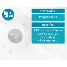 KioKids Termómetro Eléctrico Digital Gris para Bebés +4 Meses