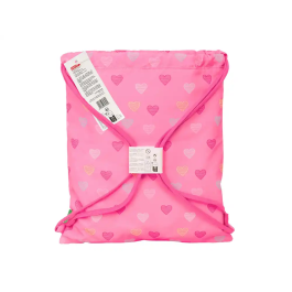 Bolsa Mochila con Cuerdas Benetton Heart Rosa 35 x 40 x 1 cm